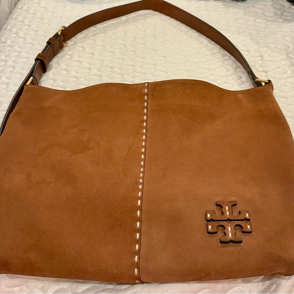 Tory Burch Handbags - Tory Burch Suede Hobo shoulder strap adjustiable
